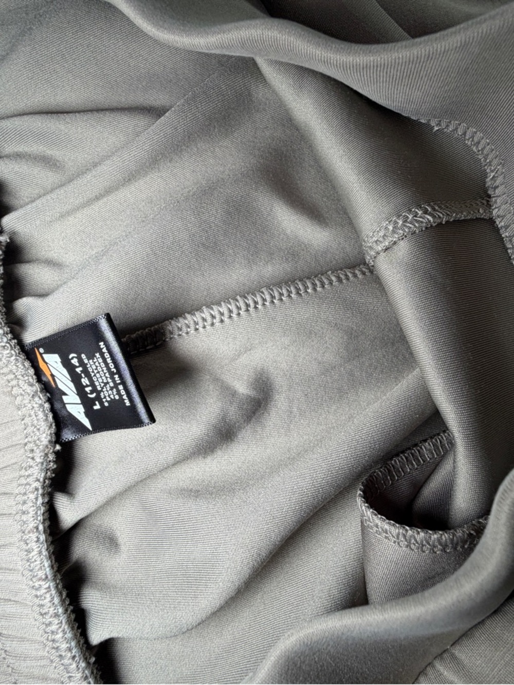 Avia Taupe Full-Zip scuba quarter zip pullover and joggers - Picture 9 of 13